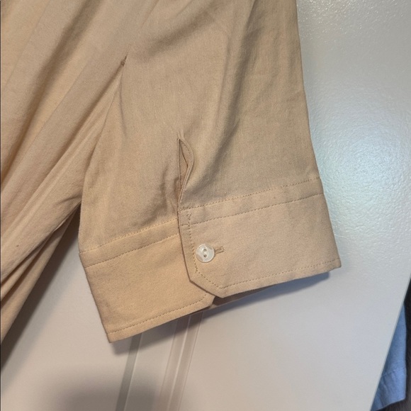 Rag & Bone Selma Midi Shirt Dress in Khaki Tan Size Large - Picture 12 of 16